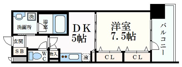 三ノ宮駅 徒歩5分 4階の物件間取画像